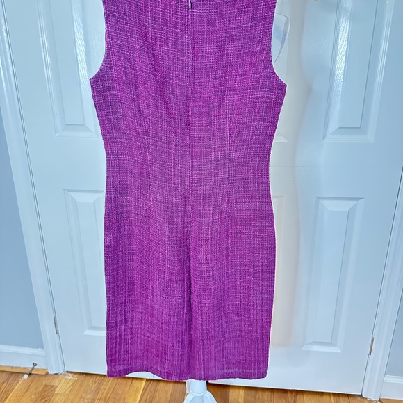 Anne Klein Textured Purple Midi Dress - Picture 4 of 12